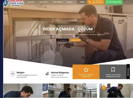 Usluer Gider Açma masaüstü ana sayfa görünümü
