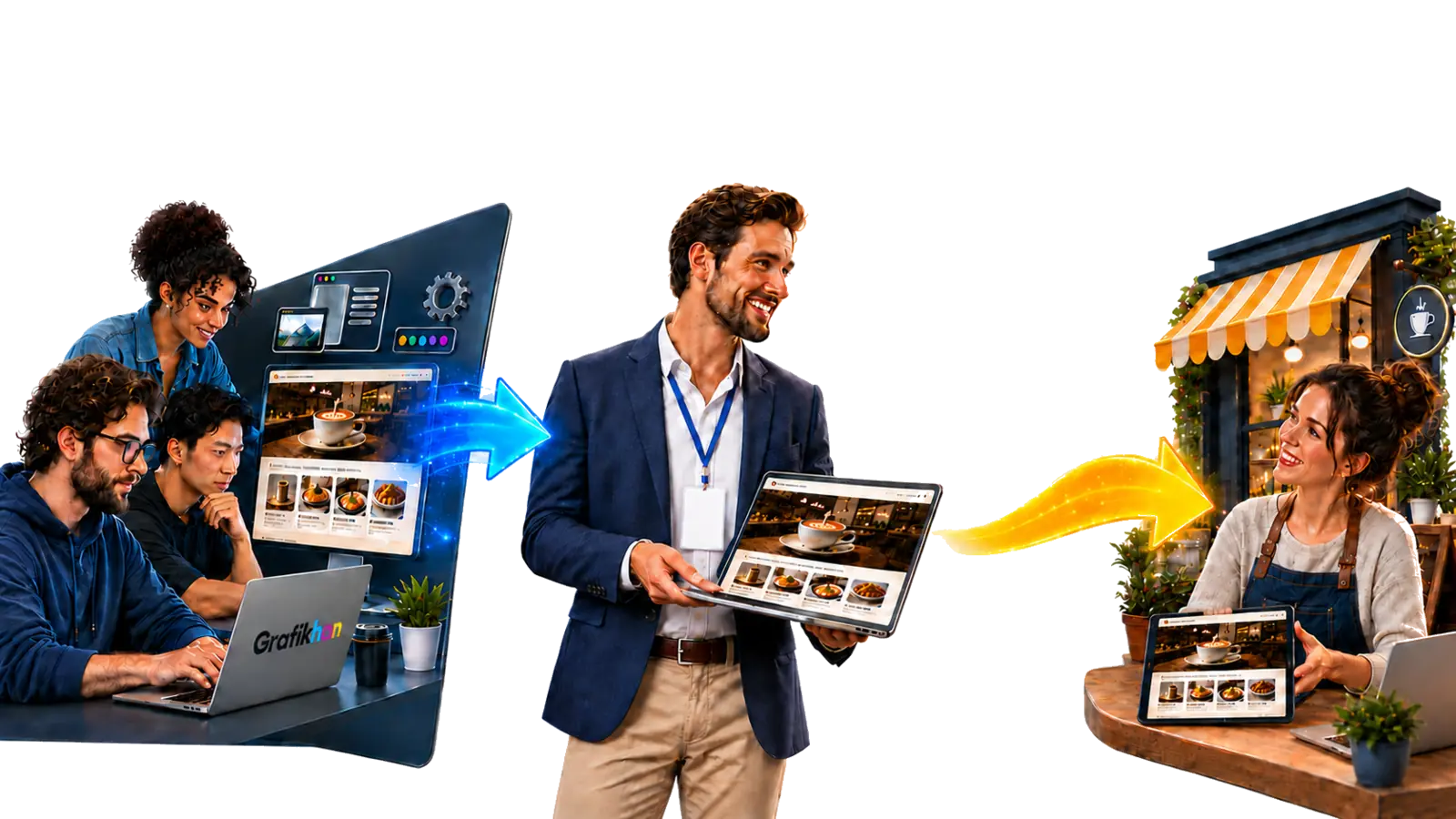 Grafikhan web tasarım ekibiyle işletmenize özel web sitesi tasarımı ve yayına hazır teslim süreci